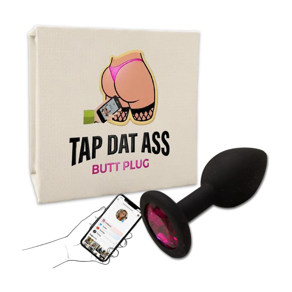 TapDatAss NFC Smart Silicone Butt Plug – Waterproof Beginner Anal Toy with Flared Base