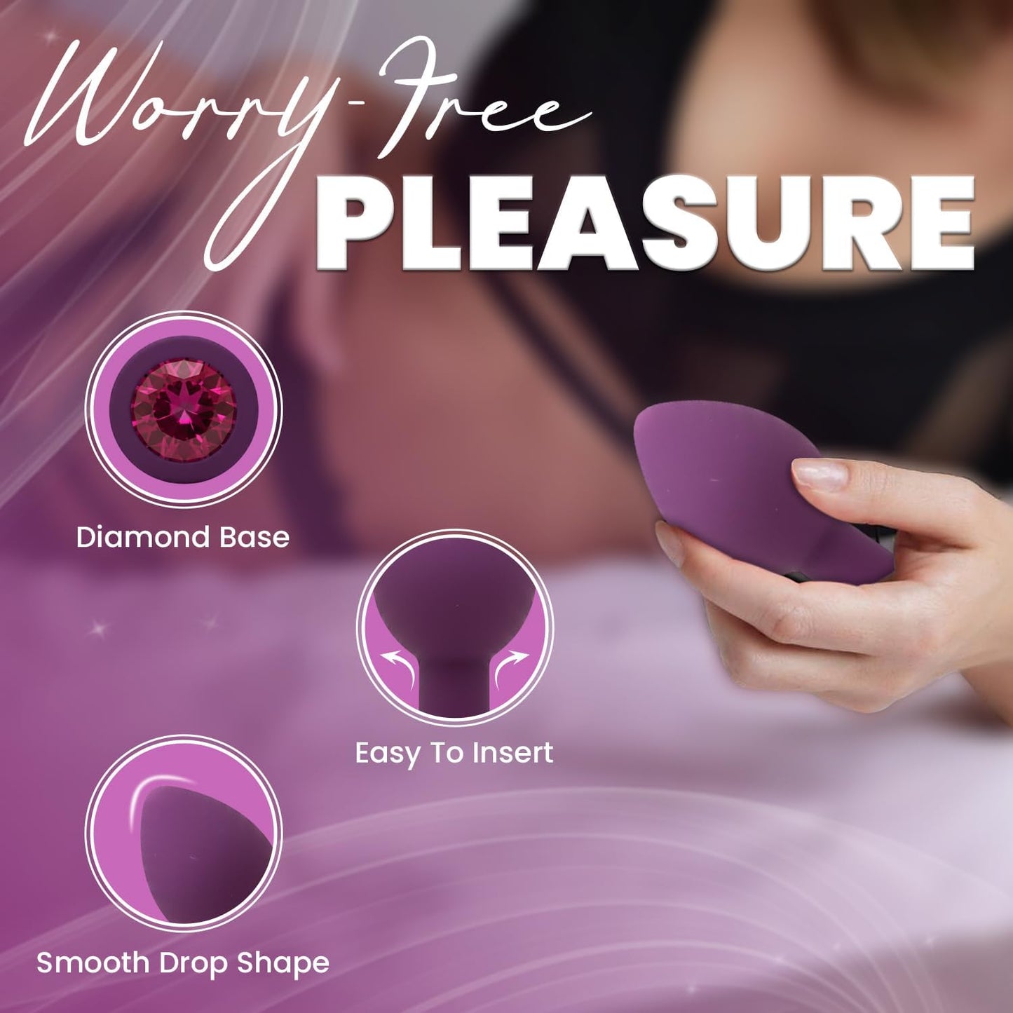 TapDatAss NFC Smart Silicone Butt Plug – Waterproof Beginner Anal Toy with Flared Base