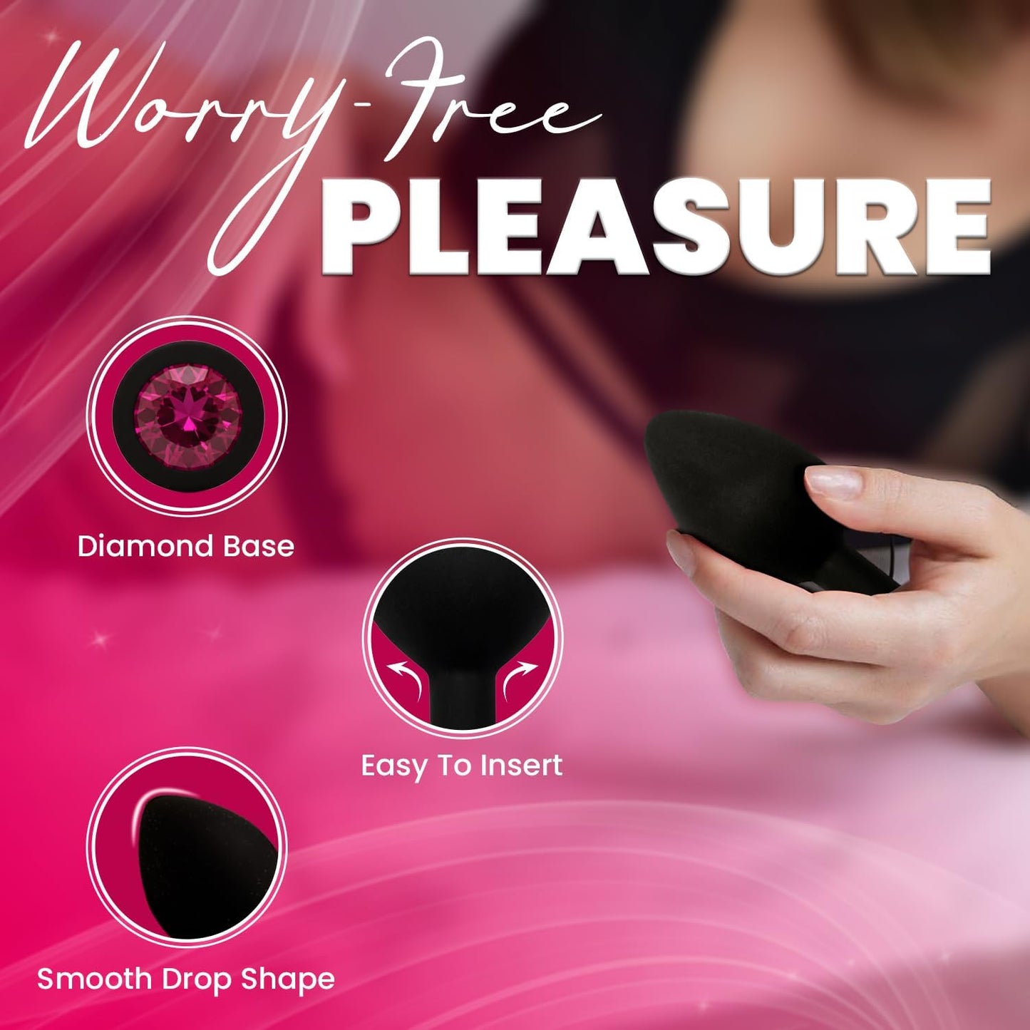 TapDatAss NFC Smart Silicone Butt Plug – Waterproof Beginner Anal Toy with Flared Base
