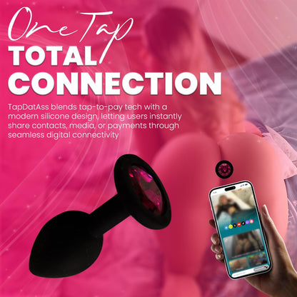 TapDatAss NFC Smart Silicone Butt Plug – Waterproof Beginner Anal Toy with Flared Base