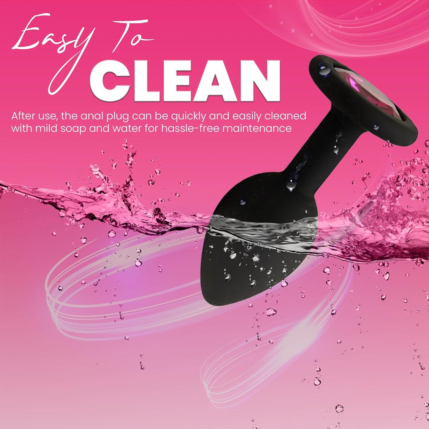TapDatAss NFC Smart Silicone Butt Plug – Waterproof Beginner Anal Toy with Flared Base