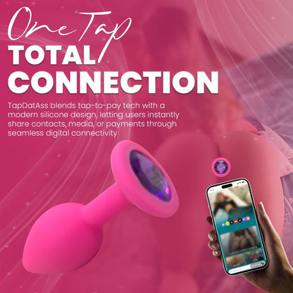 TapDatAss NFC Smart Silicone Butt Plug – Waterproof Beginner Anal Toy with Flared Base